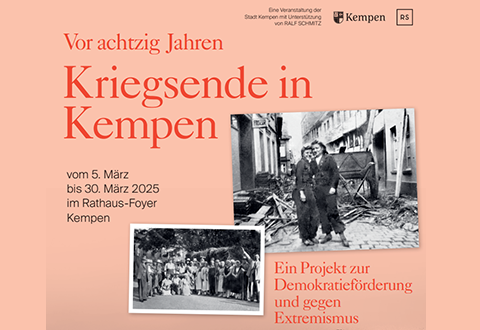 Historische Fotos zur Ausstellung Kriegsende in Kempen