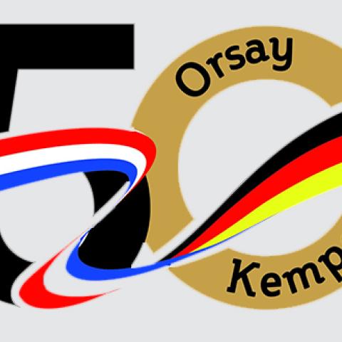 Logo 50 Jahre Städtepartnerschaft Orsay Kempen